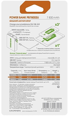 Powerbank ����������� InterStep PB78002U