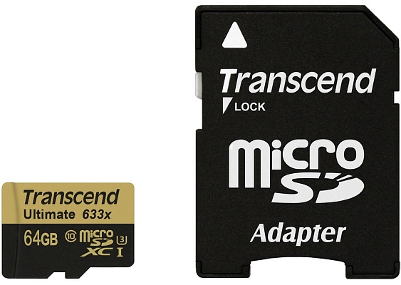 ����� ������ Transcend Ultimate 633x microSDXC Class 10 UHS-I U3 [Ultimate 633x microSDXC Class 10 UHS-I U3 64Gb]
