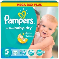 ���������� Pampers Active Baby-Dry 5 [Active Baby-Dry 5 / 132 pcs]