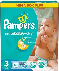 ���������� Pampers Active Baby-Dry 3 [Active Baby-Dry 3 / 174 pcs]