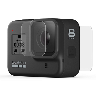 GoPro HERO8 Temp.Glass Lens+Screen Protect. (AJPTC-001)