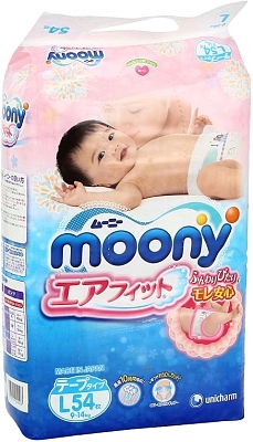 ���������� Moony Diapers L [ L / 54 pcs]