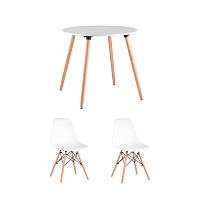 Stool Group Oslo, ������� ����� 80 ��, 2 ����� Eames DSW �����