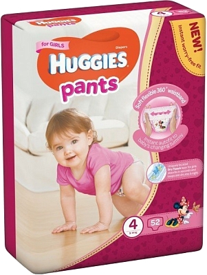 ���������� Huggies Pants Girl 4 [Pants Girl 4 / 52 pcs]