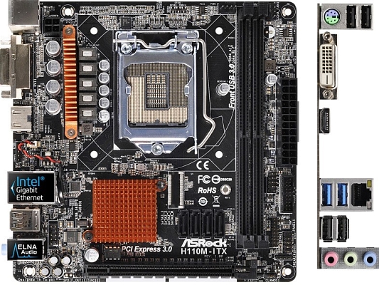 ����������� ����� ASRock H110M-ITX