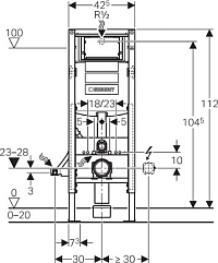 ����������� ��� ������� Geberit Duofix 111.350.00.5