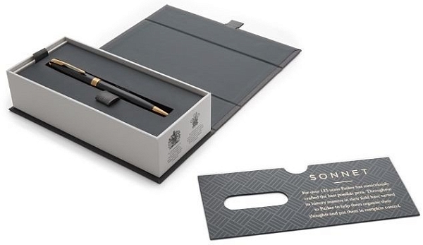 ����� Parker Sonnet K430 Black Lacquer GT