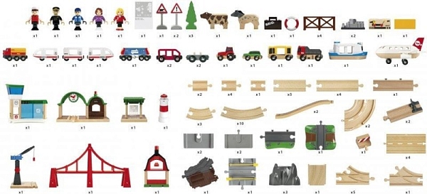 �������� / �������� ������ BRIO Railway World Deluxe Set 33766