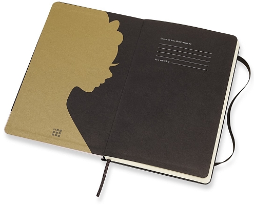 ������� Moleskine Snow White Ruled Notebook Black