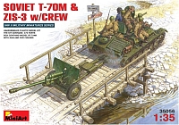 ������� ������ MiniArt Soviet T-70M and ZIS-3 w/Crew (1:35)