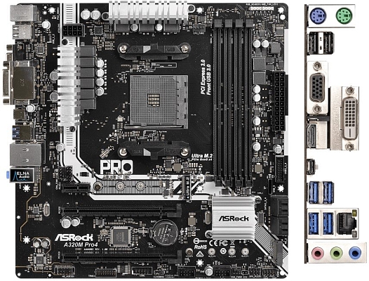 ����������� ����� ASRock A320M Pro4