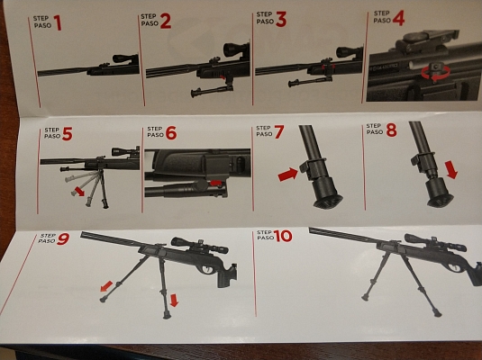 ����� Gamo Dual-Bipod ��� ��������� �� ������� ������ Weaver, 250-330 ��