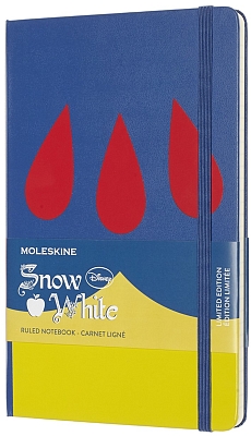������� Moleskine Snow White Ruled Notebook Blue