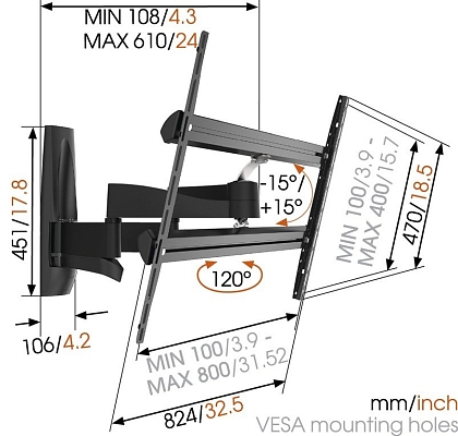 ���������/��������� Vogels WALL 2450