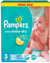 ���������� Pampers Active Baby-Dry 3 [Active Baby-Dry 3 / 150 pcs]