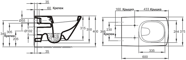 ������ Jacob Delafon Escale E1306