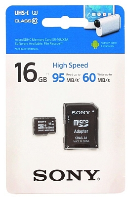����� ������ Sony microSDHC UHS-I U3 [microSDHC UHS-I U3 16Gb]