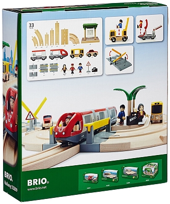 �������� / �������� ������ BRIO Rail and Road Travel Set 33209