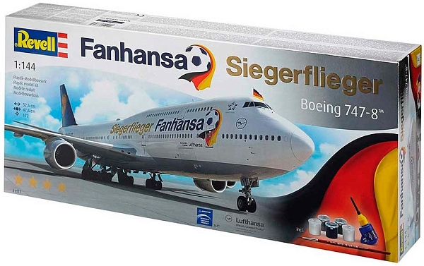 ������� ������ Revell Boeing 747-8 Lufthansa Fanhansa Siegerflieger (1:144)