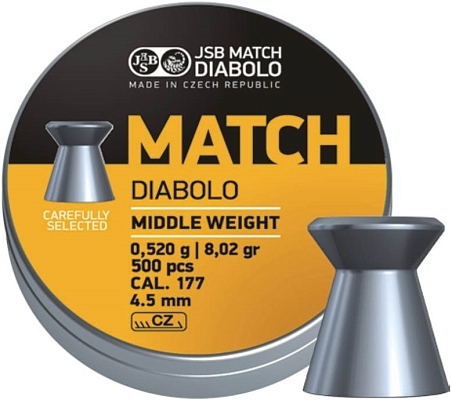 JSB Yellow Match Diabolo 4.5 mm 0.52 g 500 pcs