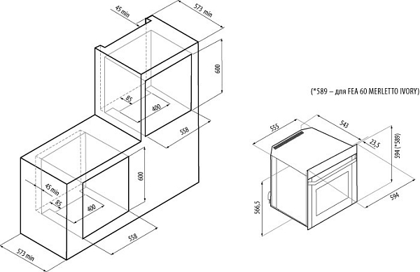 ������� ���� Fornelli FEA 60 Merletto