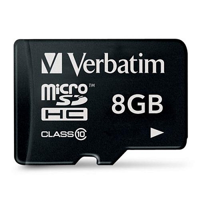 ����� ������ Verbatim microSDHC Class 10 [microSDHC Class 10 8Gb]