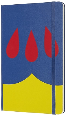������� Moleskine Snow White Ruled Notebook Blue