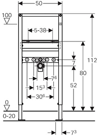 ����������� ��� ������� Geberit Duofix 111.434.00.1