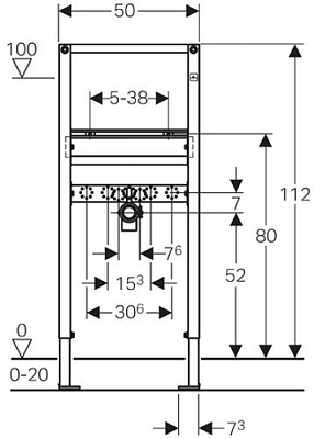 ����������� ��� ������� Geberit Duofix 111.434.00.1