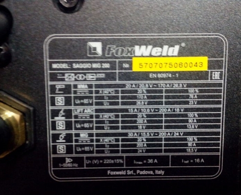 ��������� ������� FoxWeld Saggio MIG 200