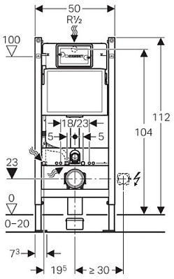 ����������� ��� ������� Geberit Duofix 111.370.00.5